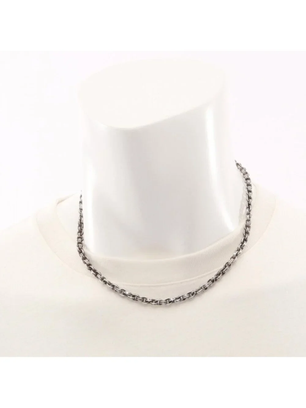 Chrome Hearts Necklace Paper Chain 18 925 Sterling Silver